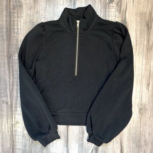 Z Supply Puff Shoulder Quarter Zip